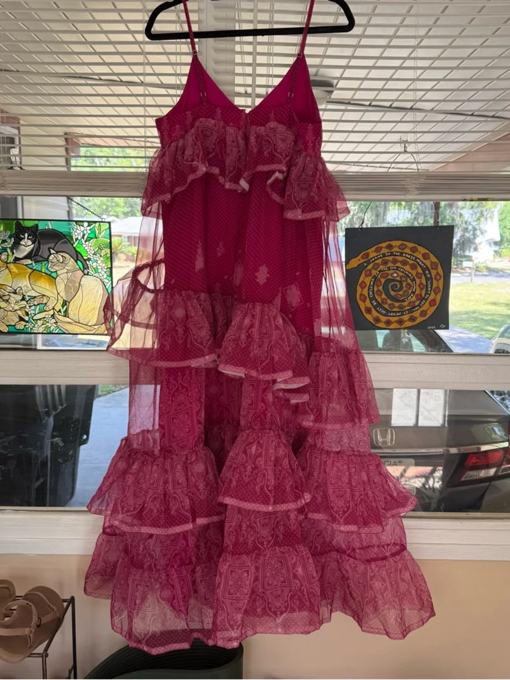 Anthropologie Ruffle Maxi Dress - Picture 8 of 10